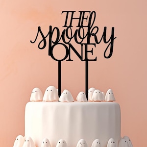 the Spooky One&quot; Halloween Cake Topper - 3d Printed