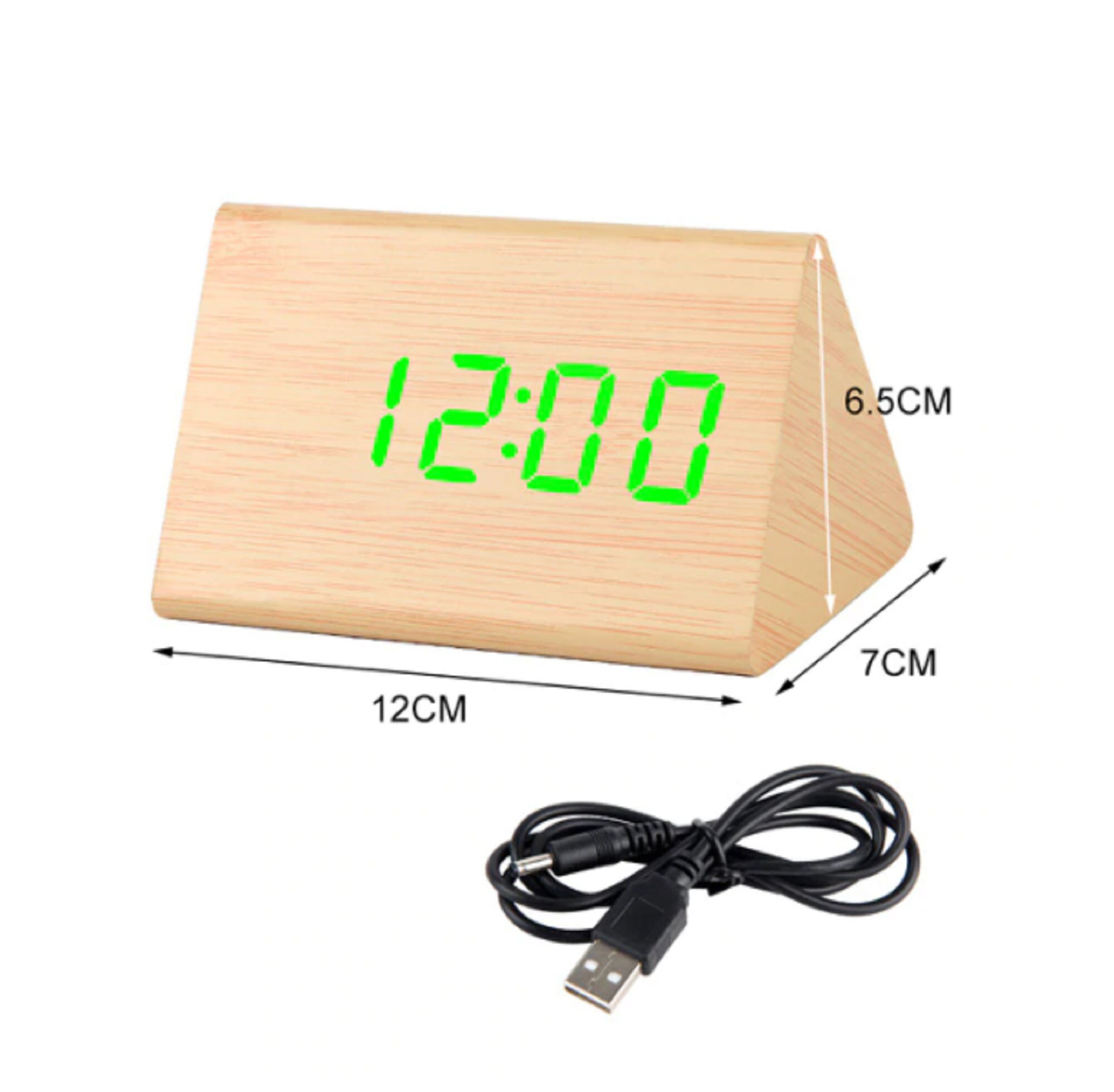 Alarm Clock Wooden Alarm Clock Home Decor Clock LED Digital | Etsy