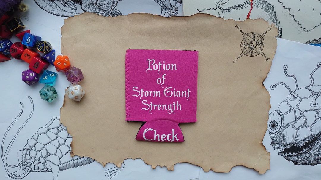 Potion of Storm Giant Strength | Stubby Holder | Can Cooler | Beer Can