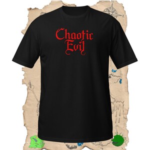 Camiseta Chaotic Evil | RPG de Fantasia | Verifique se há armadilhas