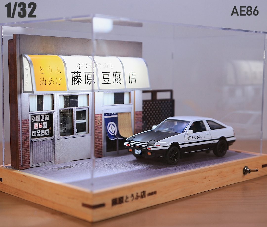 Fujiwara Tofu Shop Scene, 1:32 Model Parking Garage, Initial D - Etsy