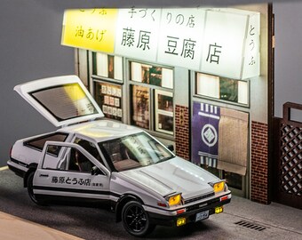 藤原豆腐店 シーン 大型 1:24 | 模型 駐車場 頭文字D - Etsy 日本