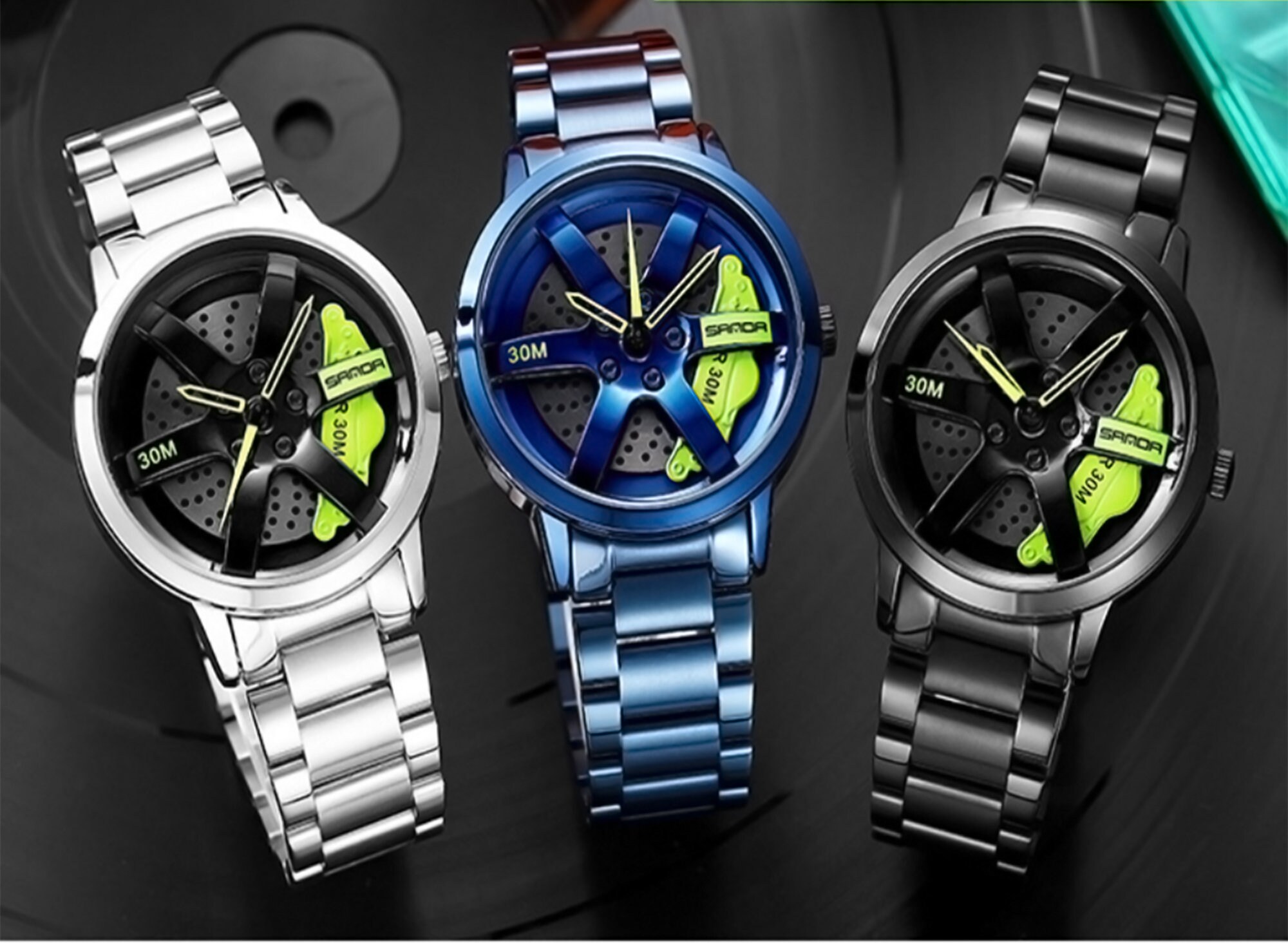 Luxury Car Watch Car Wheel Rim Hub Man Watch Man Watches Etsy