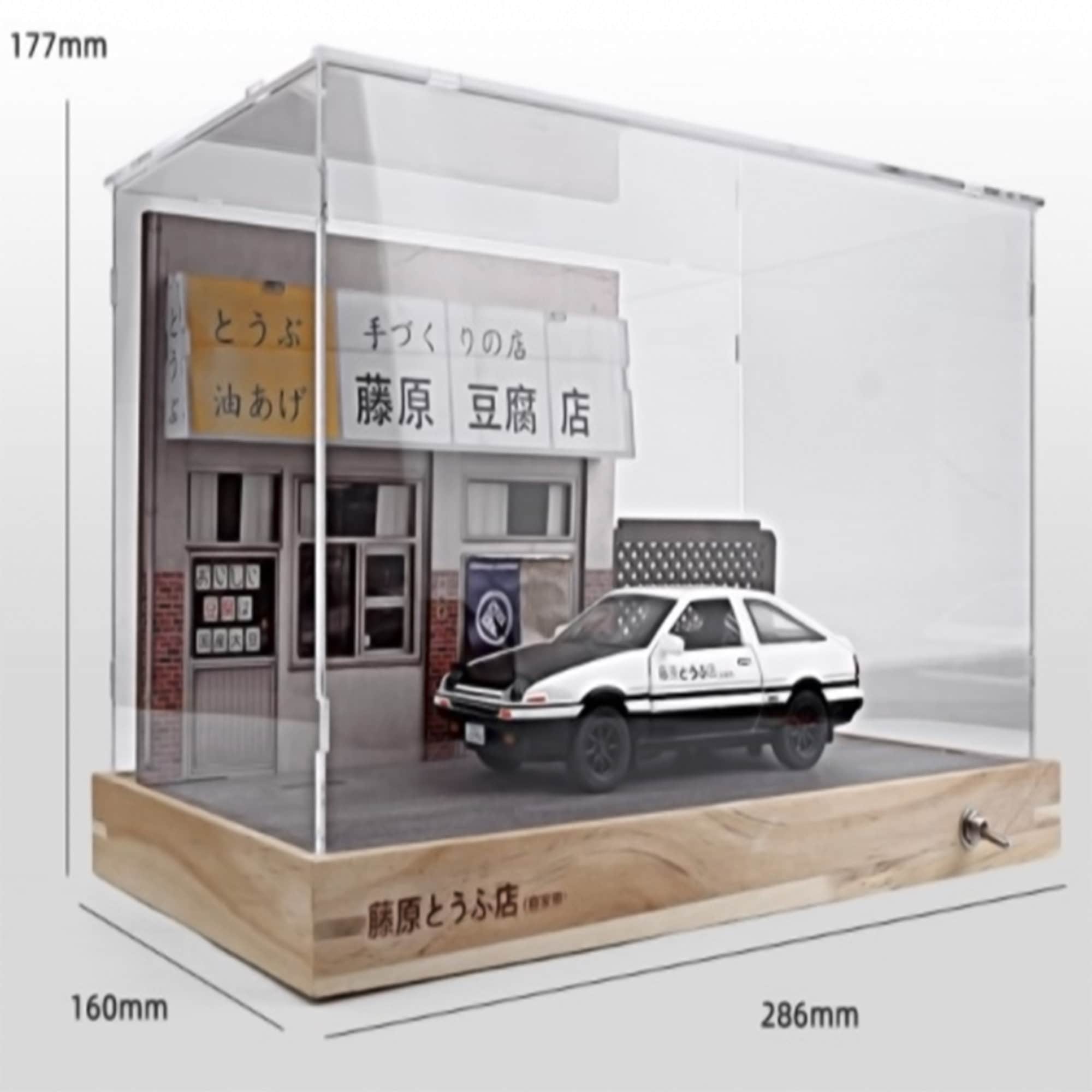 Fujiwara Tofu Shop Scene Model Parking Garage Scene AE86 Etsy UK