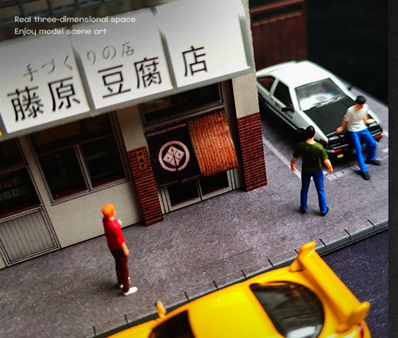 1/64 Fujiwara Tofu Shop Diecast AE86 Car Model AE86 Model Car Diecast
