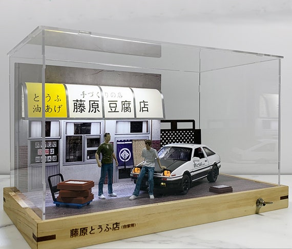 Fujiwara Tofu Shop Scene 1:32 Model Parking Garage Initial D