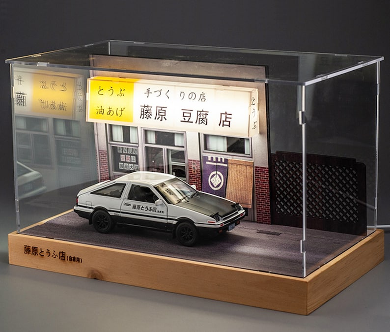 Fujiwara Tofu Shop Scene Large 120 Model Parking Garage Etsy