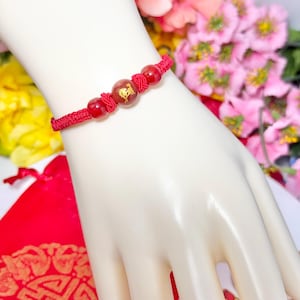 Chinese Year of the Horse Bracelet, 2026 Lunar New Year Red String jewelry, Year of the Horse Keychain, New Year Box Gift Set
