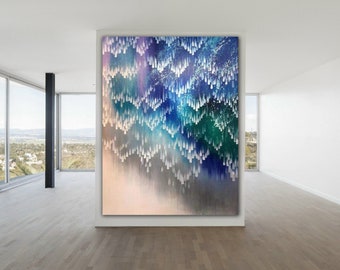 Contemporary Art Original Abstract Canvas Colorful Painting Large Oil Painting Minimalist Abstract Painting On Living Room Art Decor M45