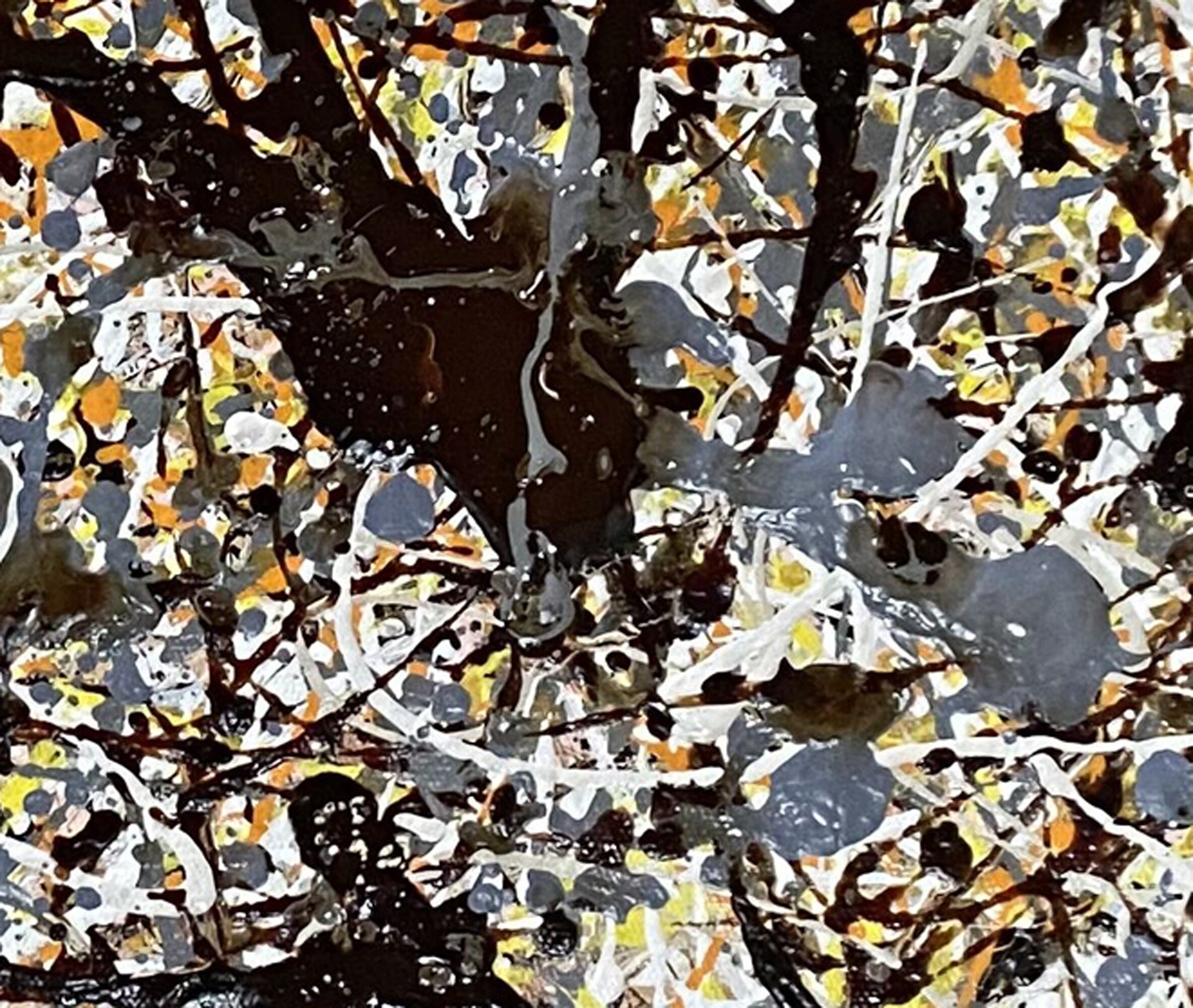 抽象画 現代壁アート ジャクソン ポロック スタイル 特大絵画 抽象