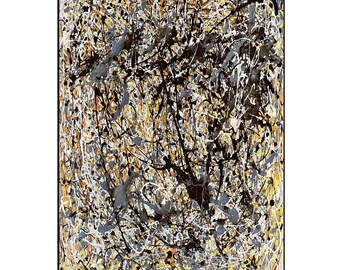 ジャクソン・ポロック 抽象絵画ウォールアート 抽象画 現代壁アート ジャクソン ポロック スタイル 特大絵画 抽象