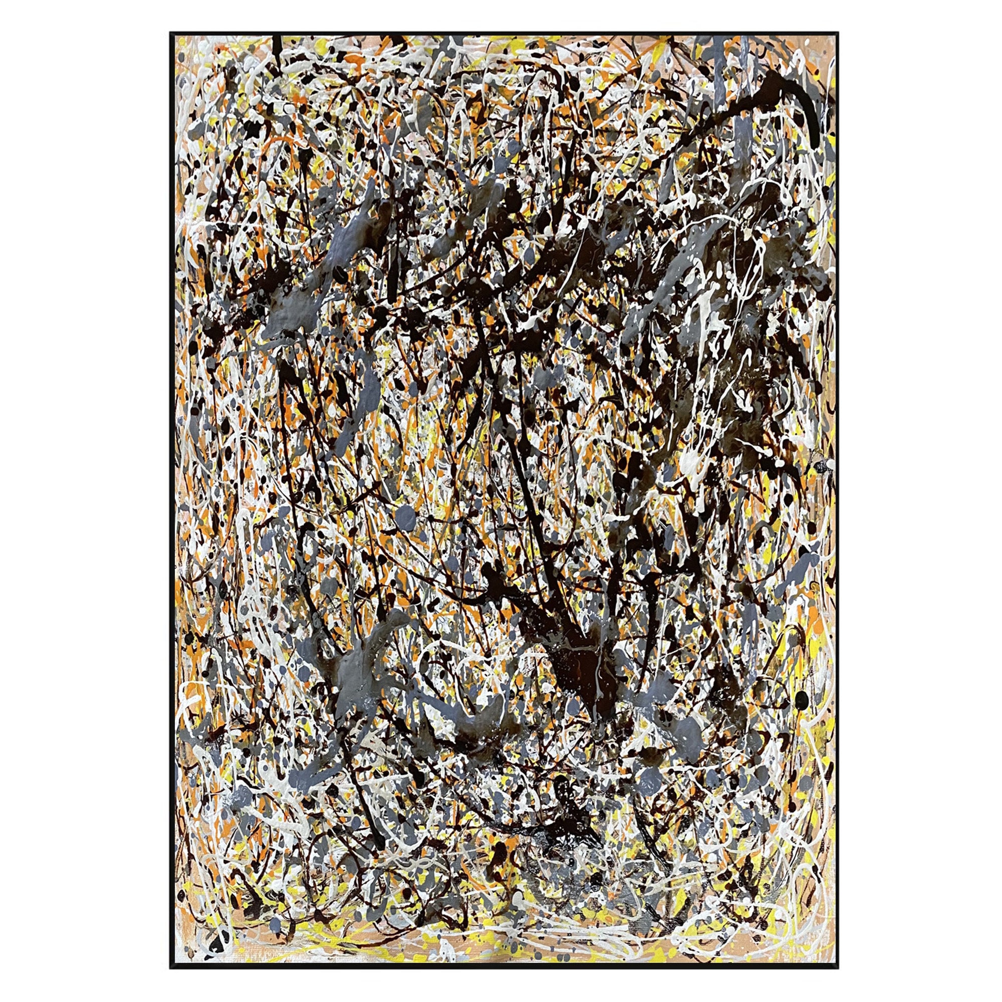 抽象画 現代壁アート ジャクソン ポロック スタイル 特大絵画
