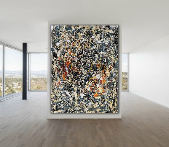 ミニマリスト抽象油絵、大きな絵画ミニマリストアート、オリジナル抽象