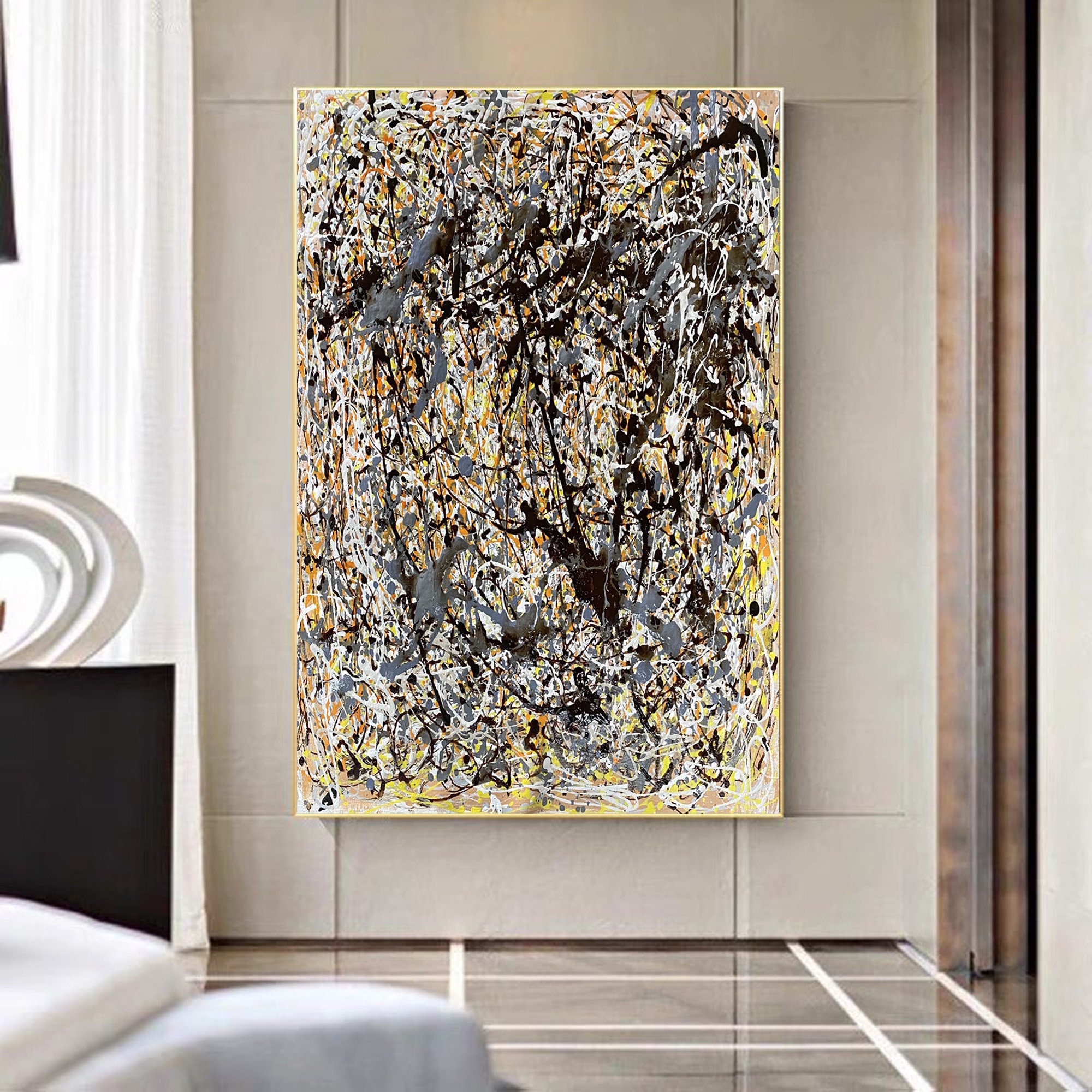 【大幅値下げ】ジャクソン・ポロック 抽象絵画ウォールアート 大幅値下げ】ジャクソン・ポロック 抽象絵画ウォールアート Amazon.co