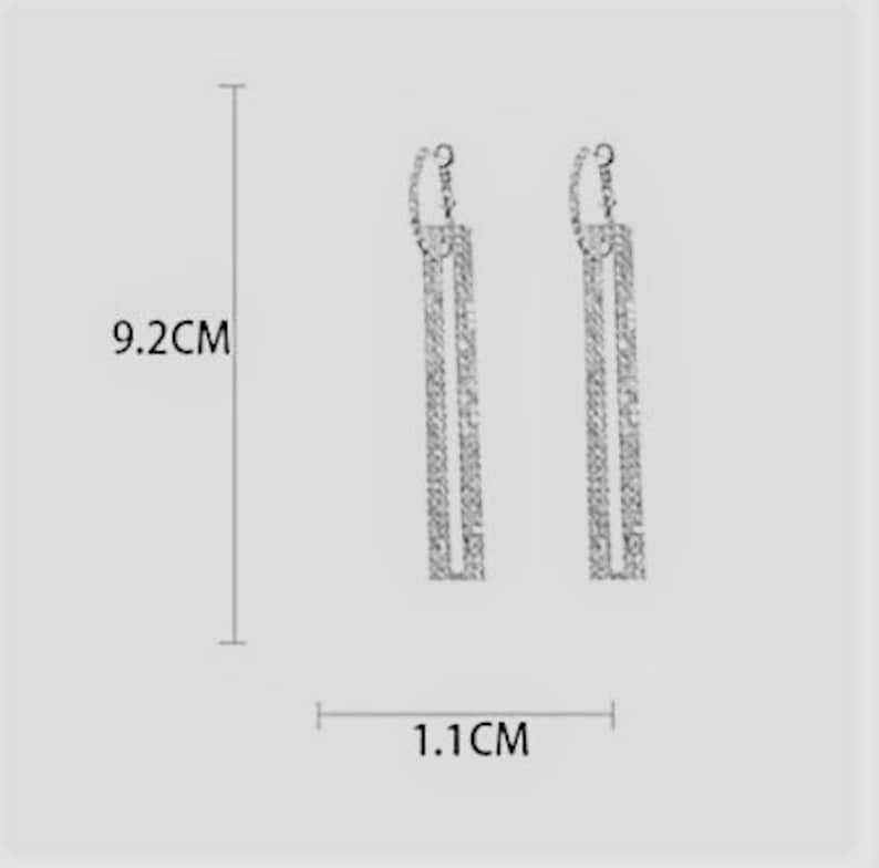 Stunning long earrings