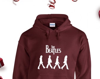 The Beatles Walk Hoodie, The Beatles Sweatshirt ,The Beatles Gift, Music Band Hoodie, Vintage Beatles Hoodie, Rock and Roll Hoodie, Retro Ho