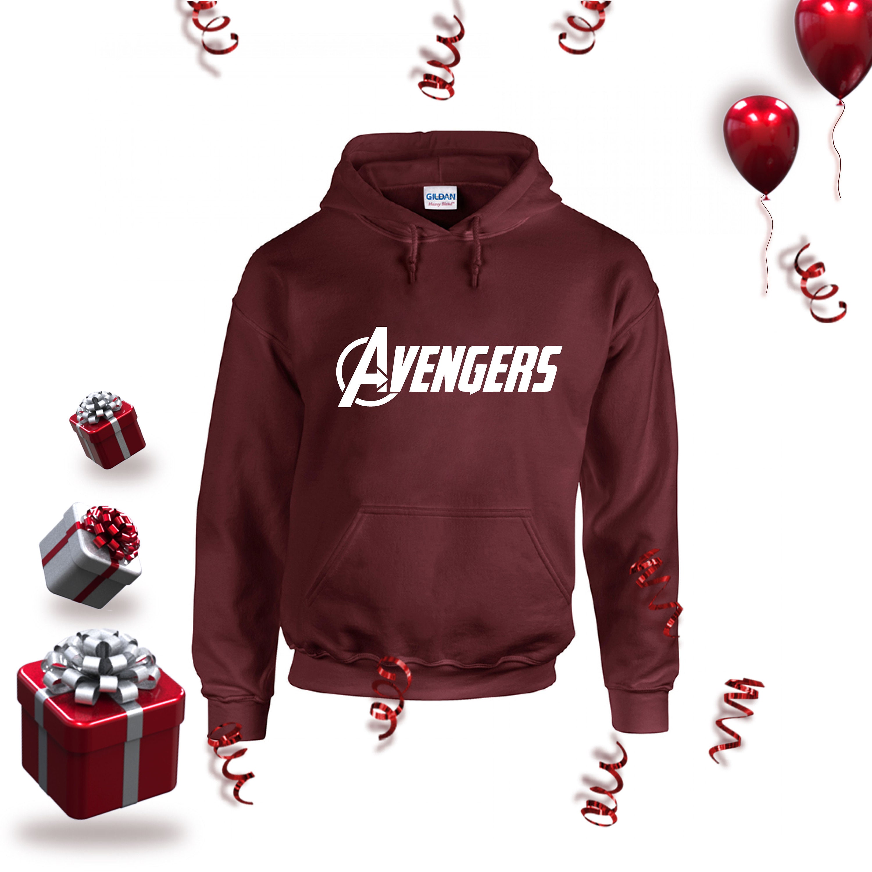 Avengers Hoodie Superhero Hoodie Marvel Hoodie Hoodie Etsy