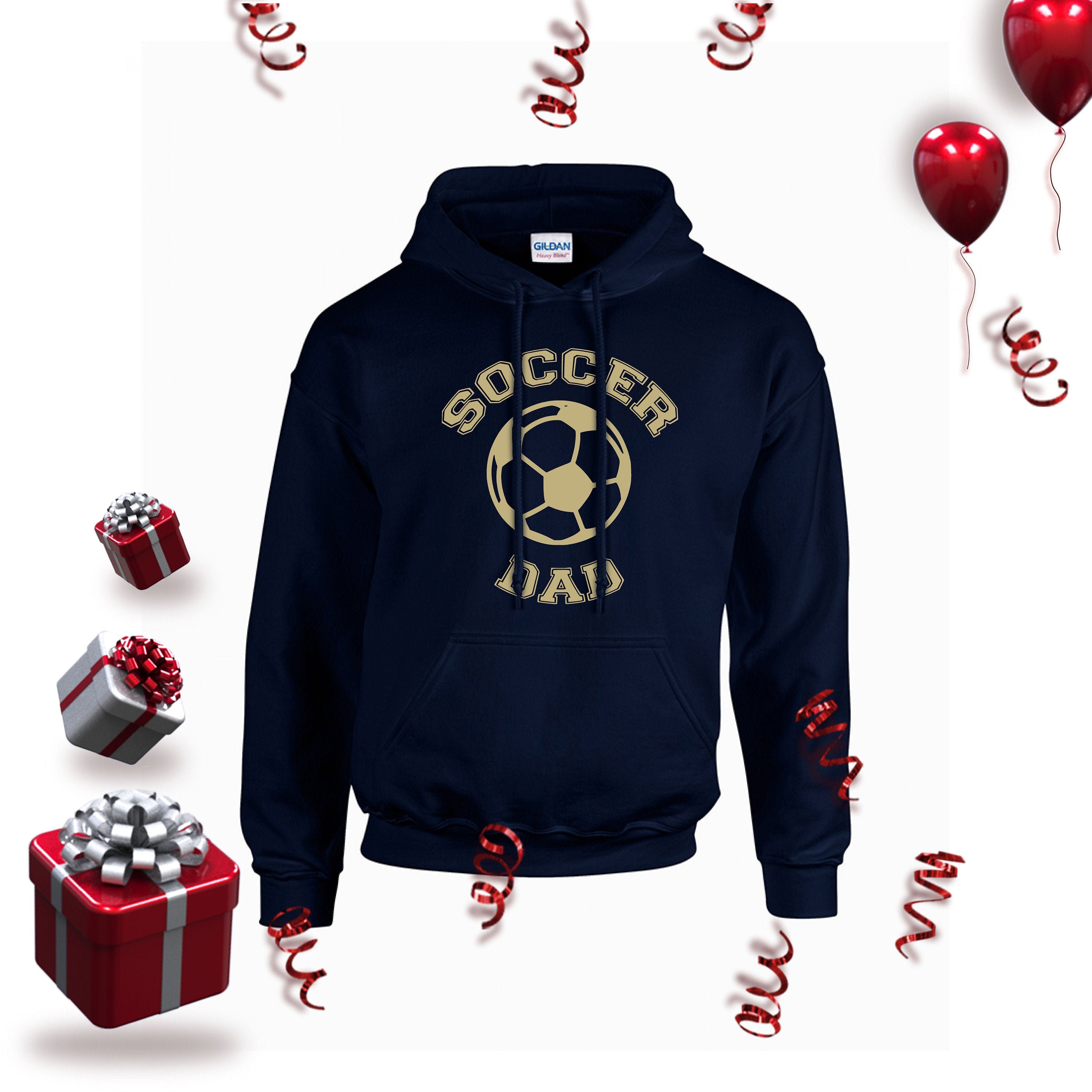 Soccer Dad Hoodie Sweatshirt for Men Soccer Ball Hoodie for Etsy UK