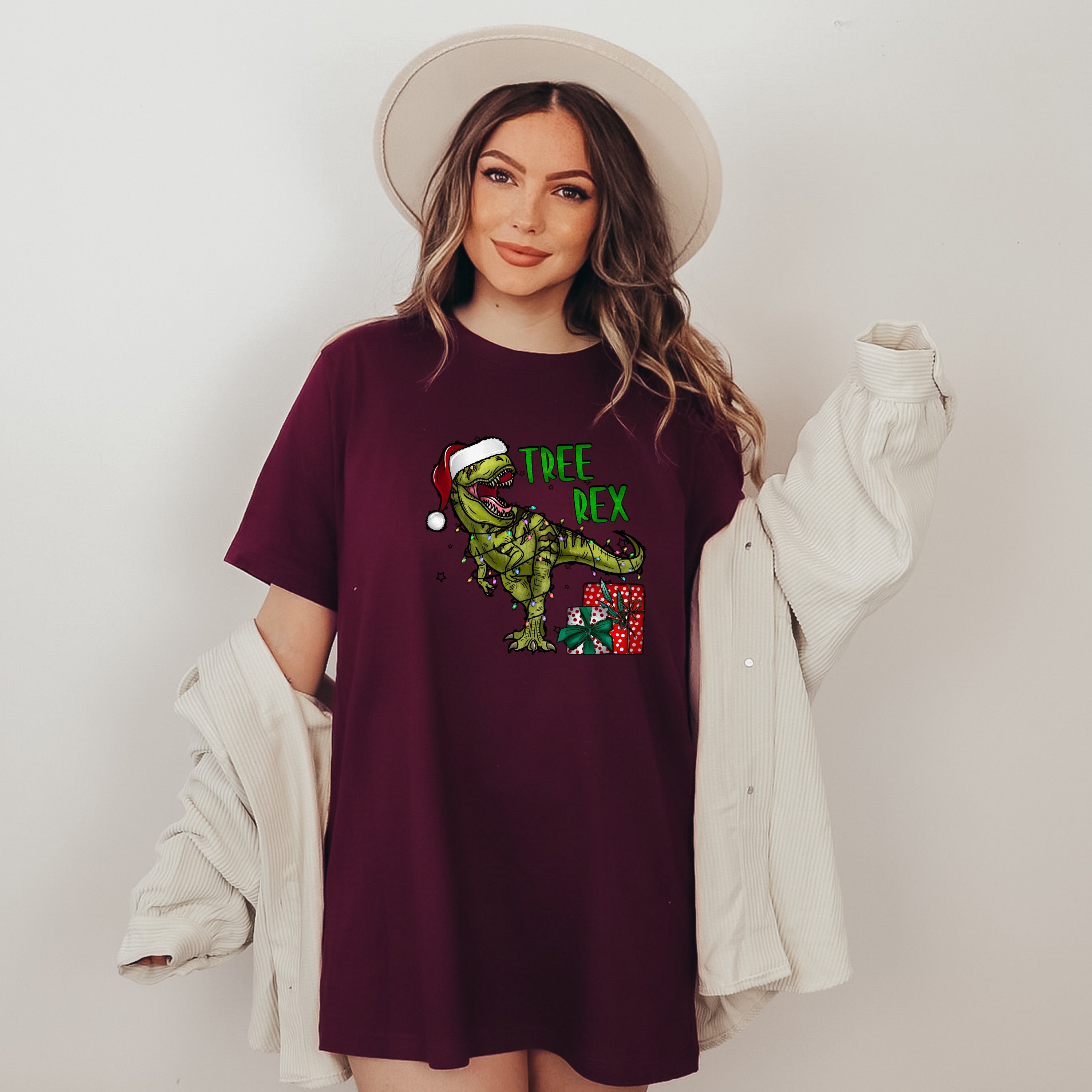 Discover Tree Rex Christmas Dinosaur T shirt, Christmas shirt, Rex T Shirt, Christmas Gift shirt, Dinosaur Merry Christmas shirt,Sublimation Design s