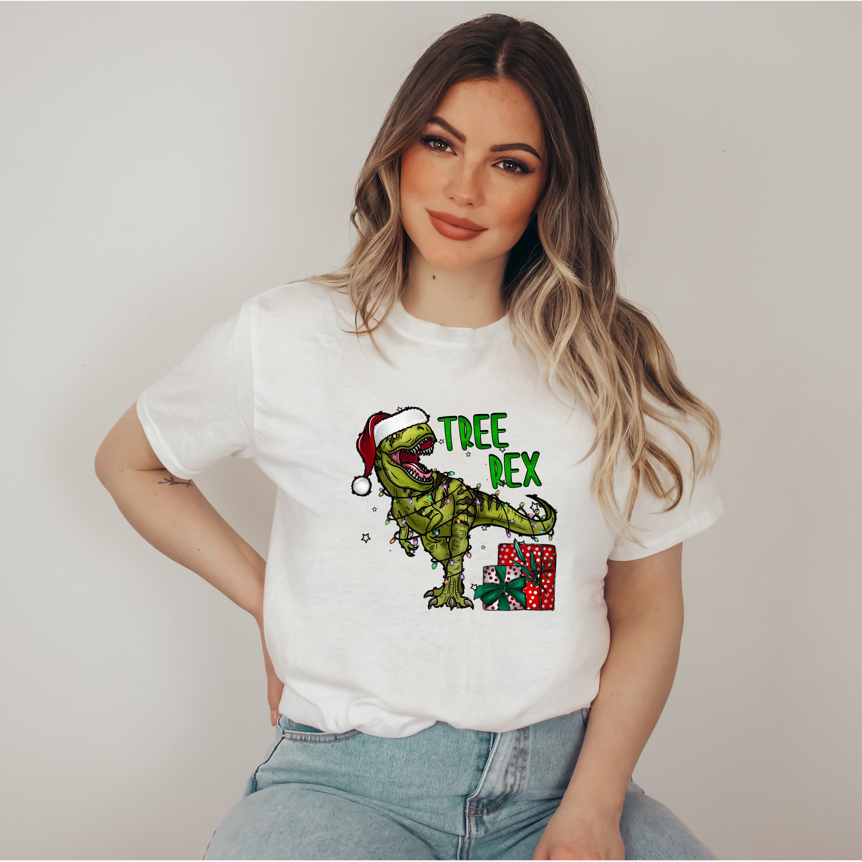 Discover Tree Rex Christmas Dinosaur T shirt, Christmas shirt, Rex T Shirt, Christmas Gift shirt, Dinosaur Merry Christmas shirt,Sublimation Design s