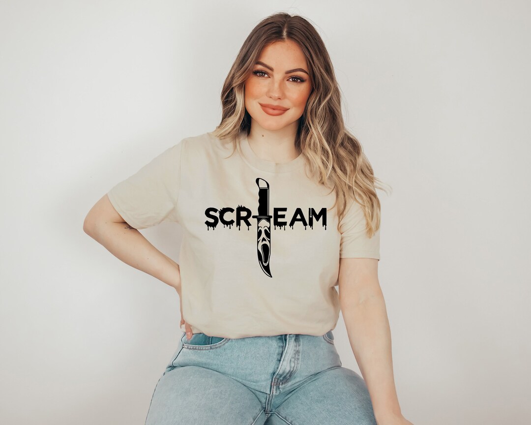 Scream Shirt Scream Knife Shirt Ghostface Shirt Ghost Face Etsy