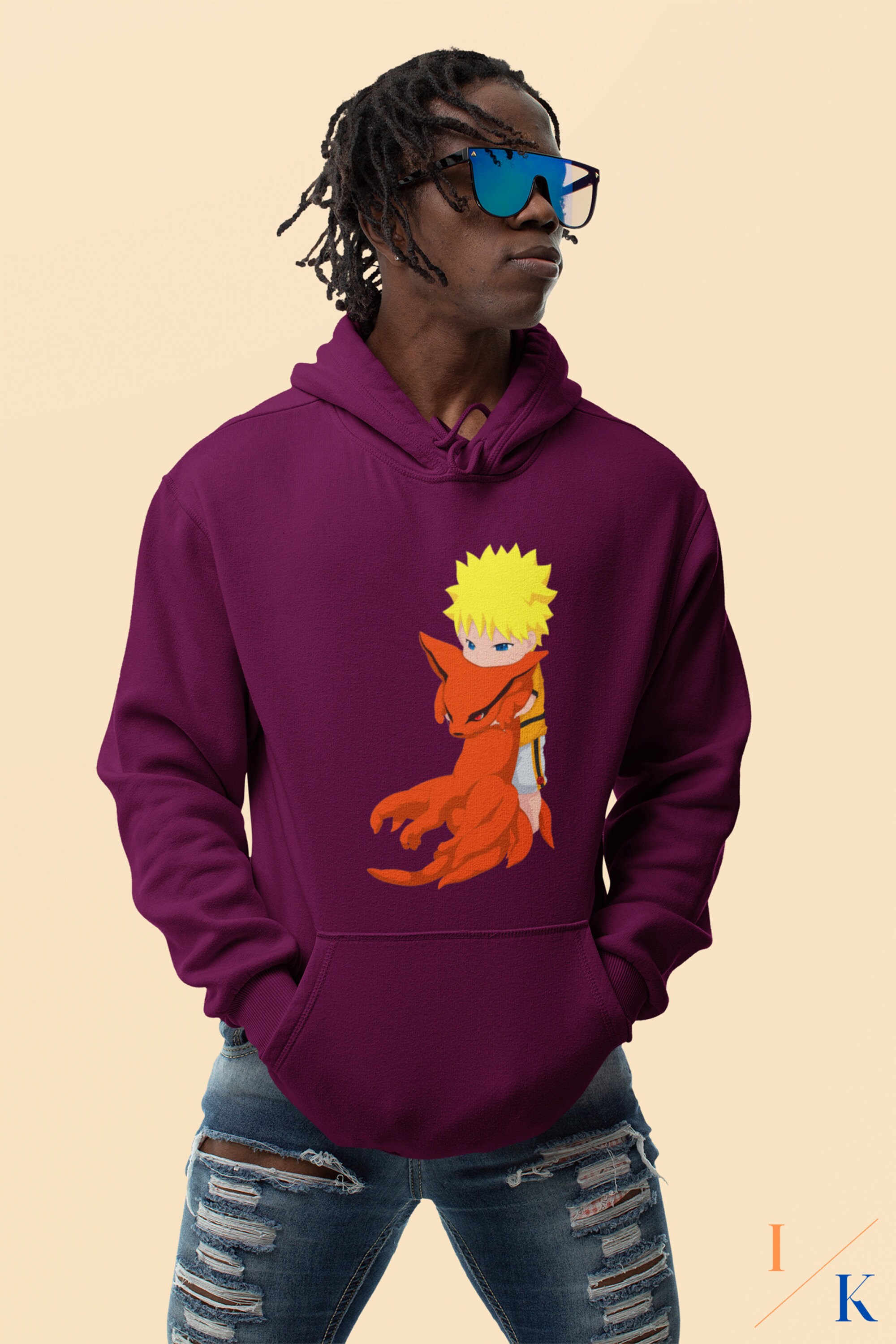 Naruto and Kurama / naruto hoodie / anime / anime hoodie / Etsy