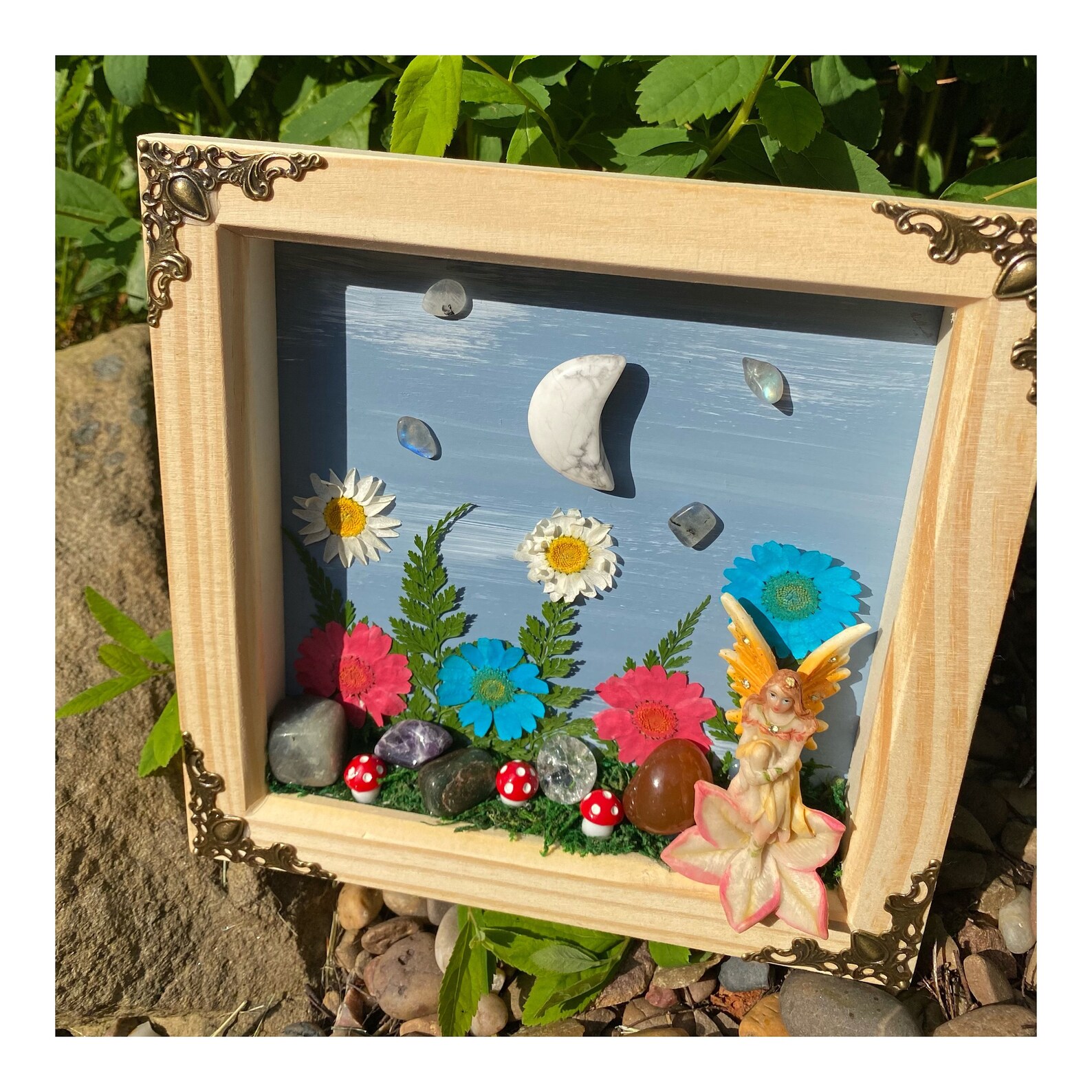 Fairy Garden Wall Decoration Pink Etsy