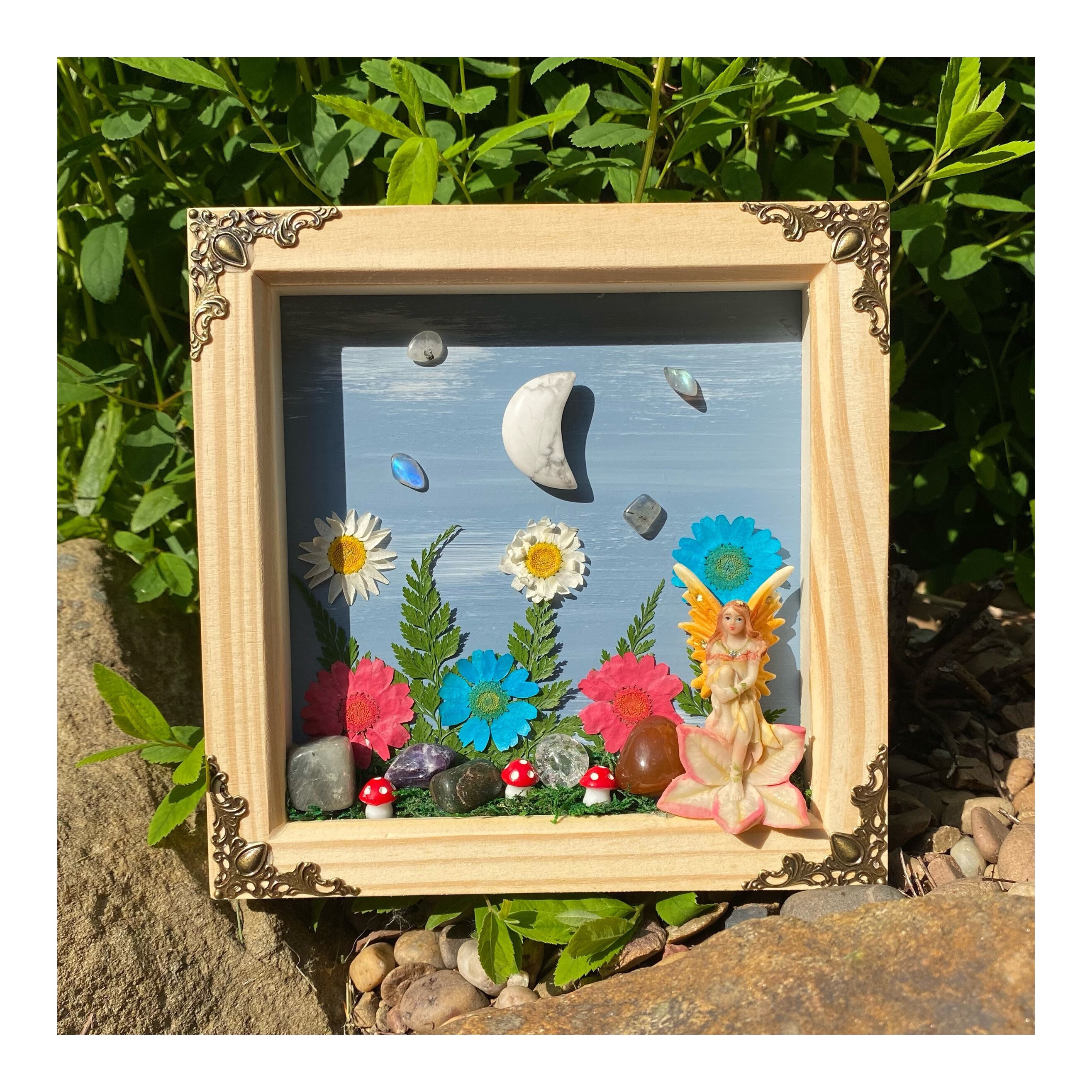 Fairy Garden Wall Decoration Pink Etsy