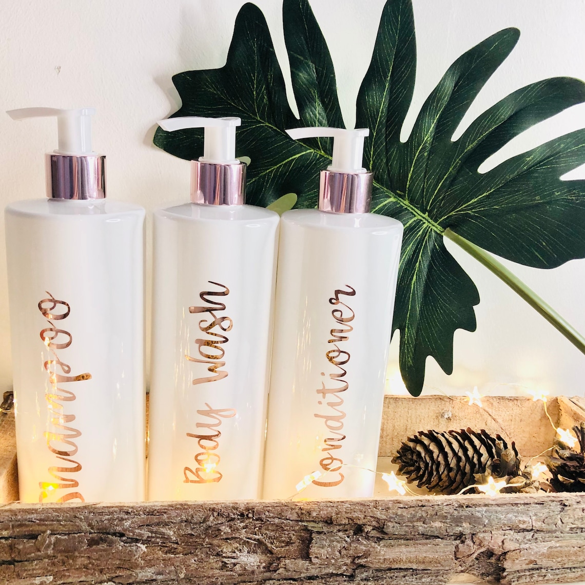 Bathroom shampoo conditioner body wash pump dispenser bottles Etsy