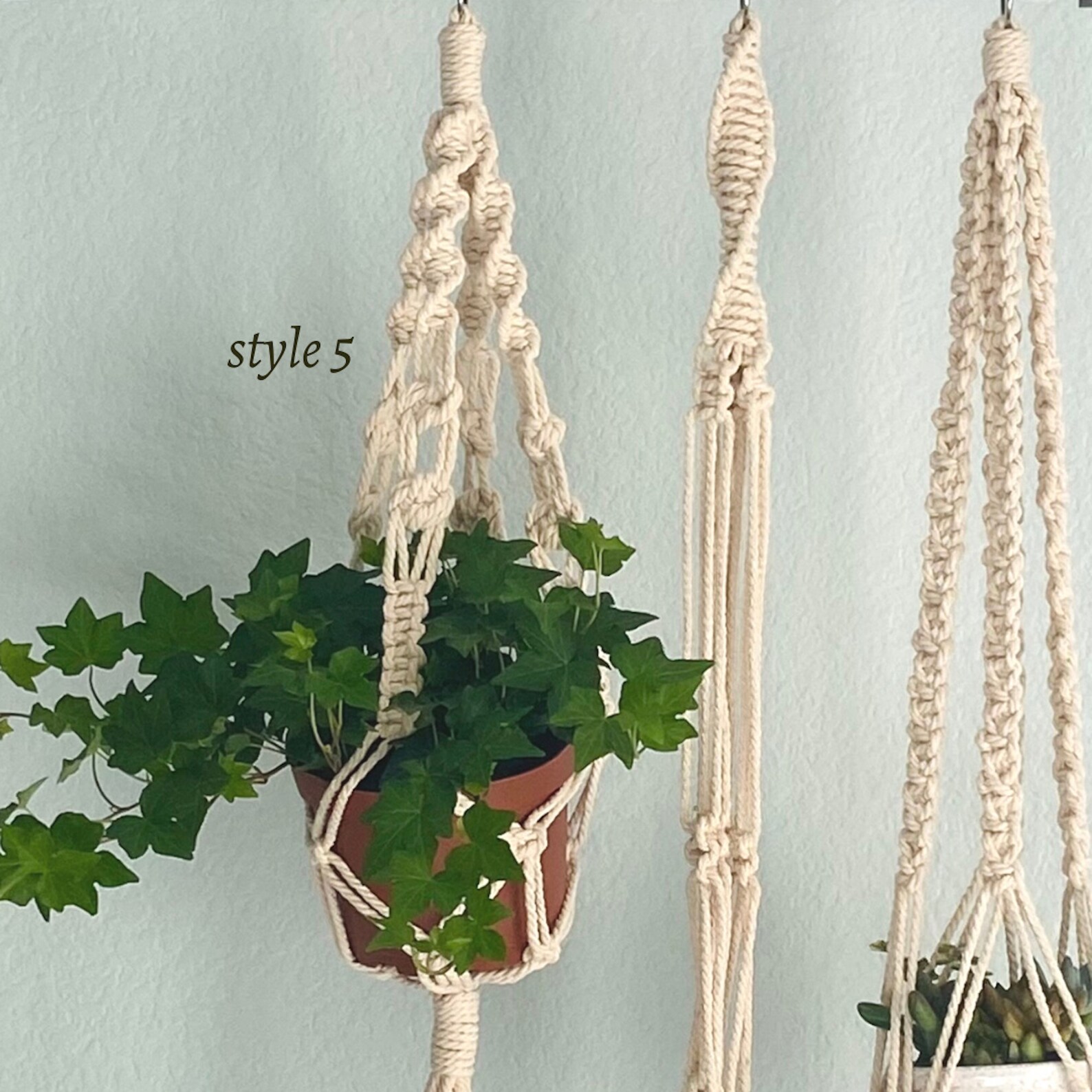 Handmade Macrame Plant Hangers Josephine Knot Macrame Boho Etsy