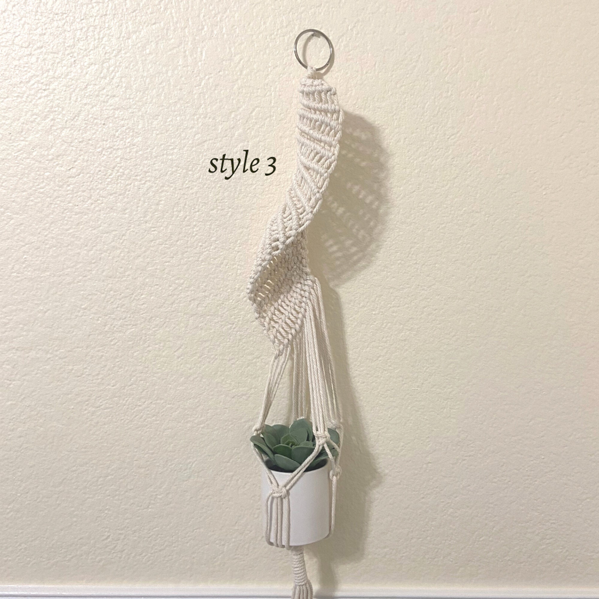 Handmade Macrame Plant Hangers Josephine Knot Macrame Boho Etsy