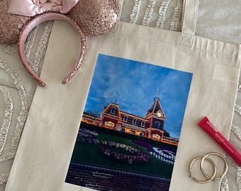Disneyland canvas draagtas 'Welkom'