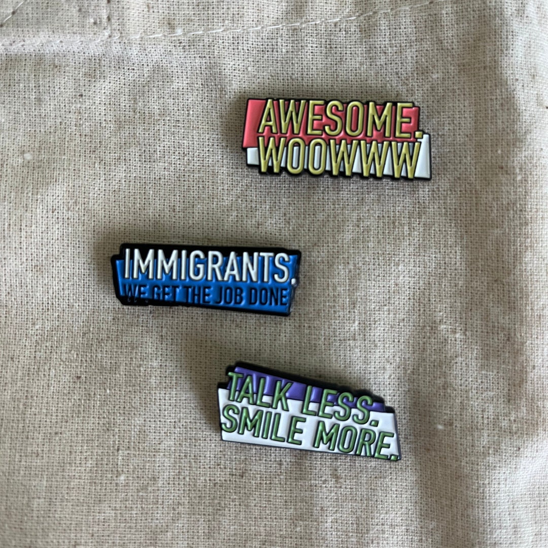 A.Ham Quote Enamel Pins
