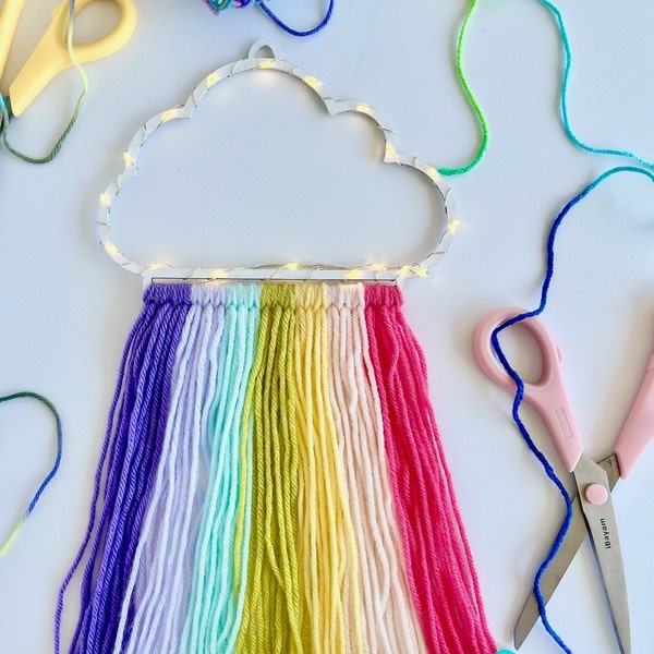 Light Up Rainbow Cloud Craft Kit: DIY Wall Decor