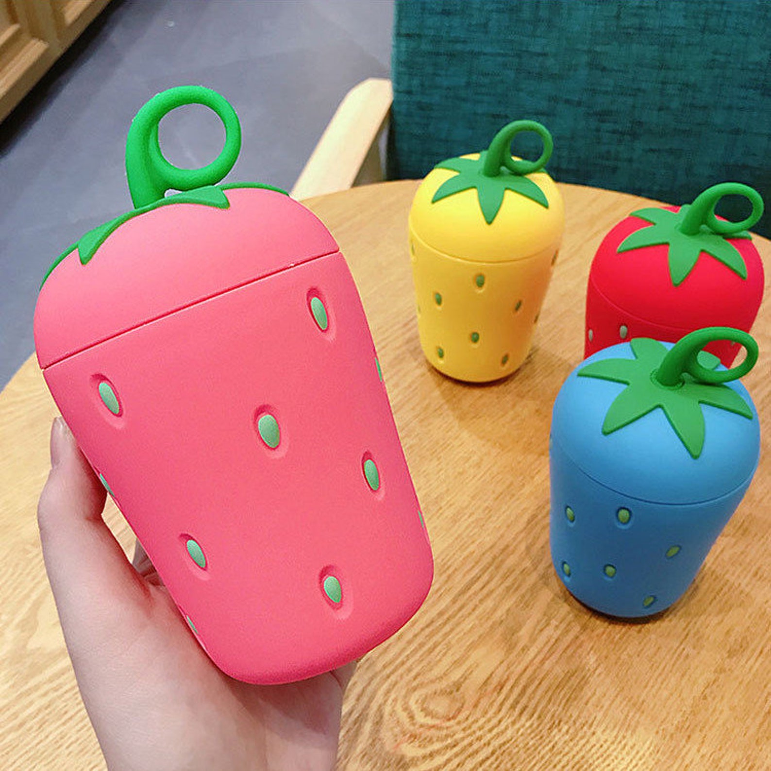 Strawberry Glass Water Bottle Summer 2021 Water Bottle Glass Etsy