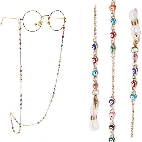 Evil Eye Glasses Chain Multicolored 