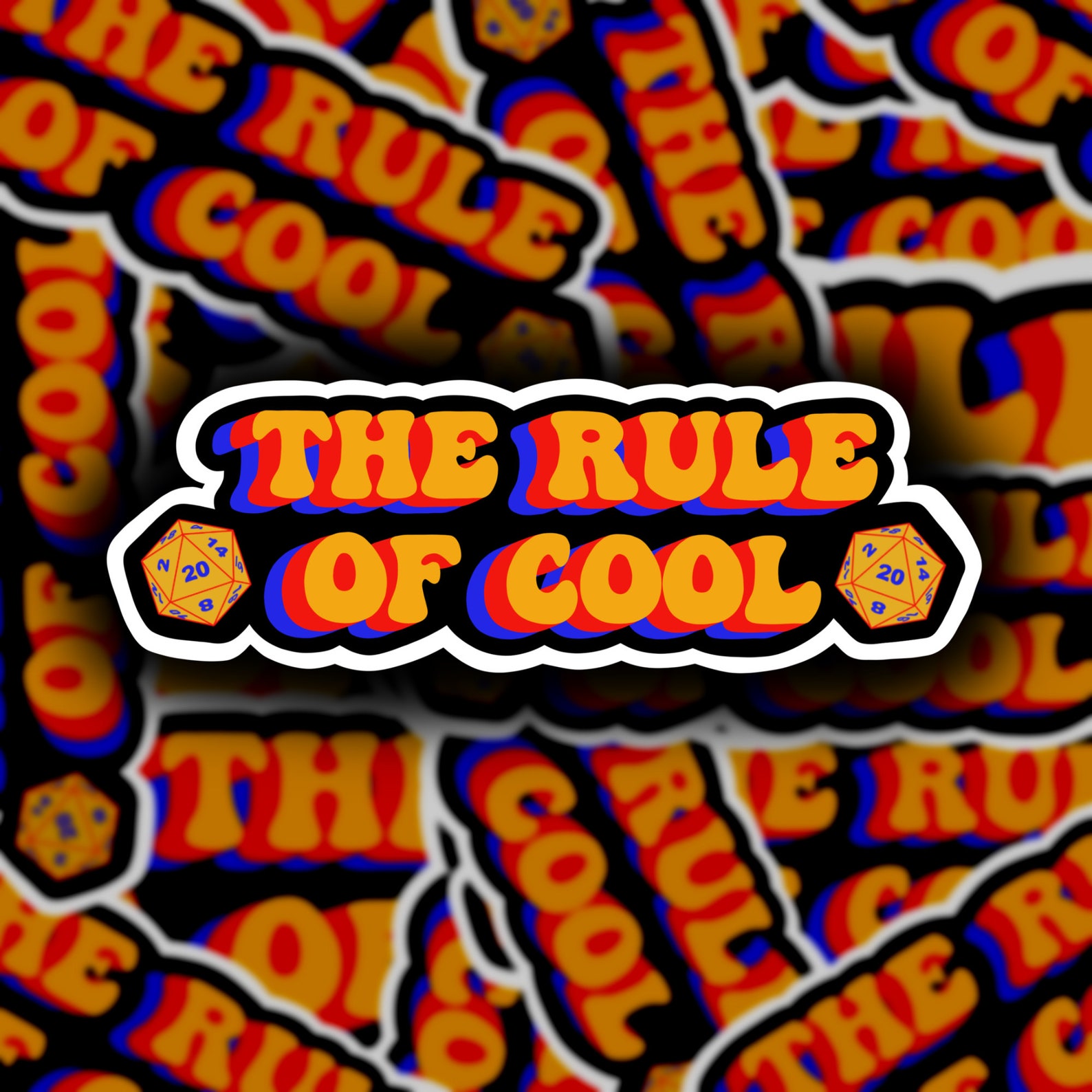 Rule of Cool Sticker DnD Sticker Dungeons and Dragons Etsy