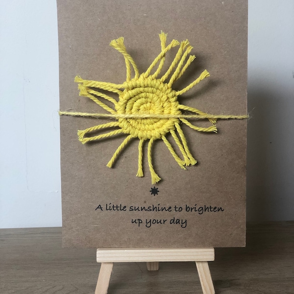 POCKET SUNSHINE|Cheer up gift|Sunshine card|Personalised gift|Card for Bestie/Sister/Aunt/Niece/Gran |Birthday card |Handmade Keep sake card