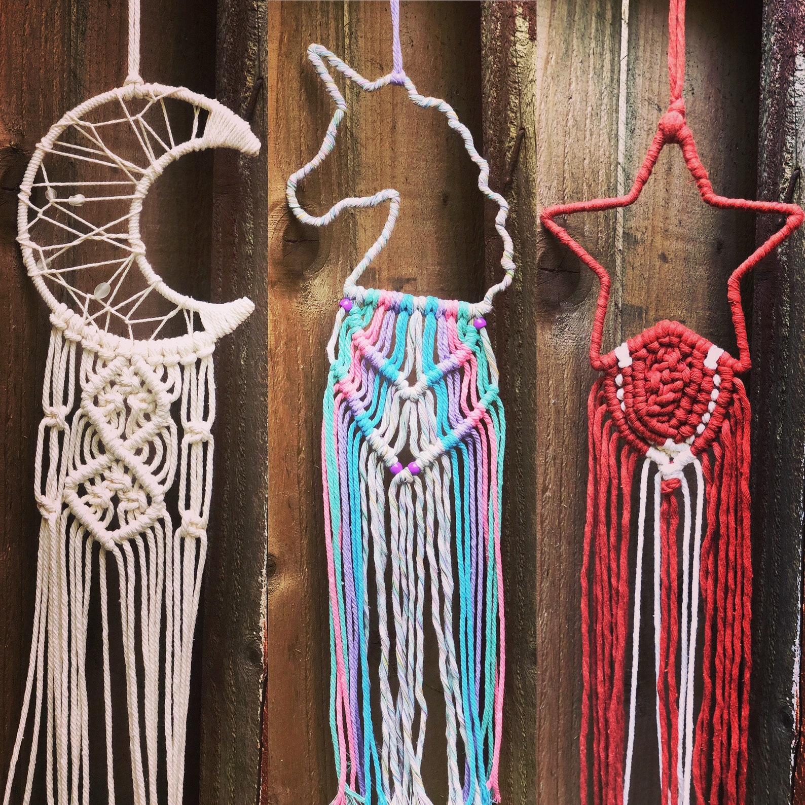 Star dream catcher star wall decoration nursery kids room Etsy