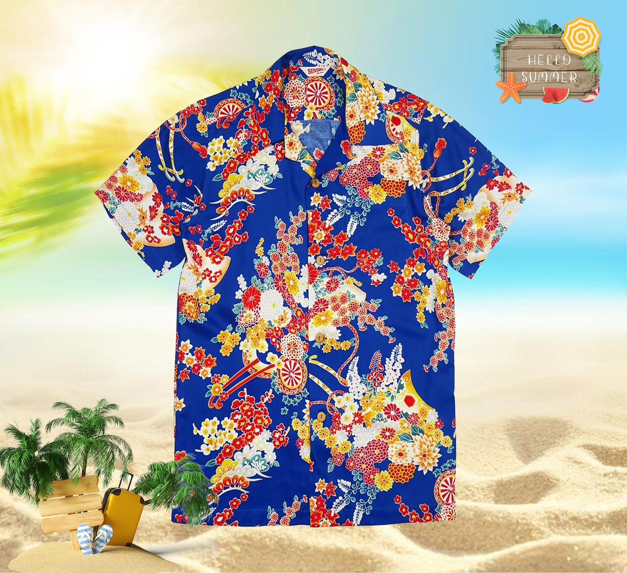 Discover Sun Surf Senshi Leonar Romeo and Juliet 1996 Hawaiian Shirt