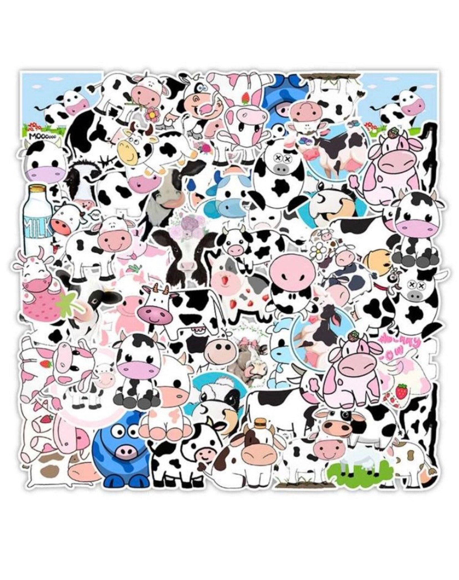 Cow stickers | Etsy