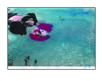 Wall pictures watercolor photography art decoration