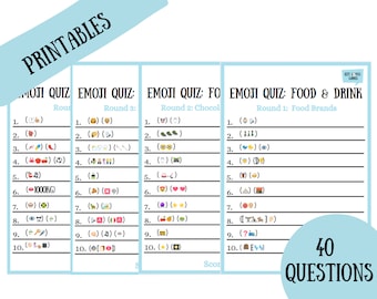 printable emoji quiz etsy