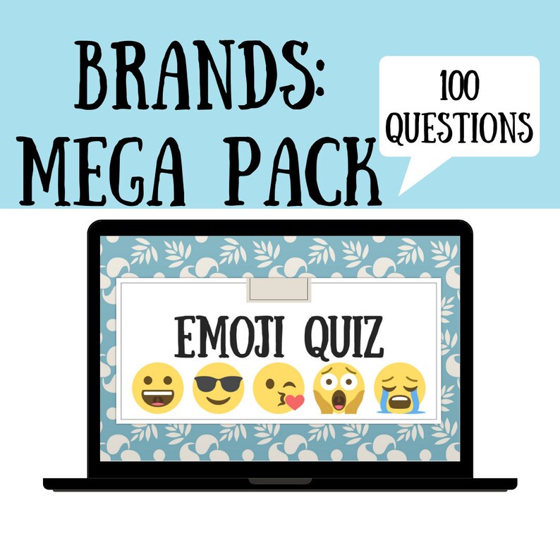 Buy Emoji Quiz Brands Mega Pack zoom Games Virtual Games for Online in