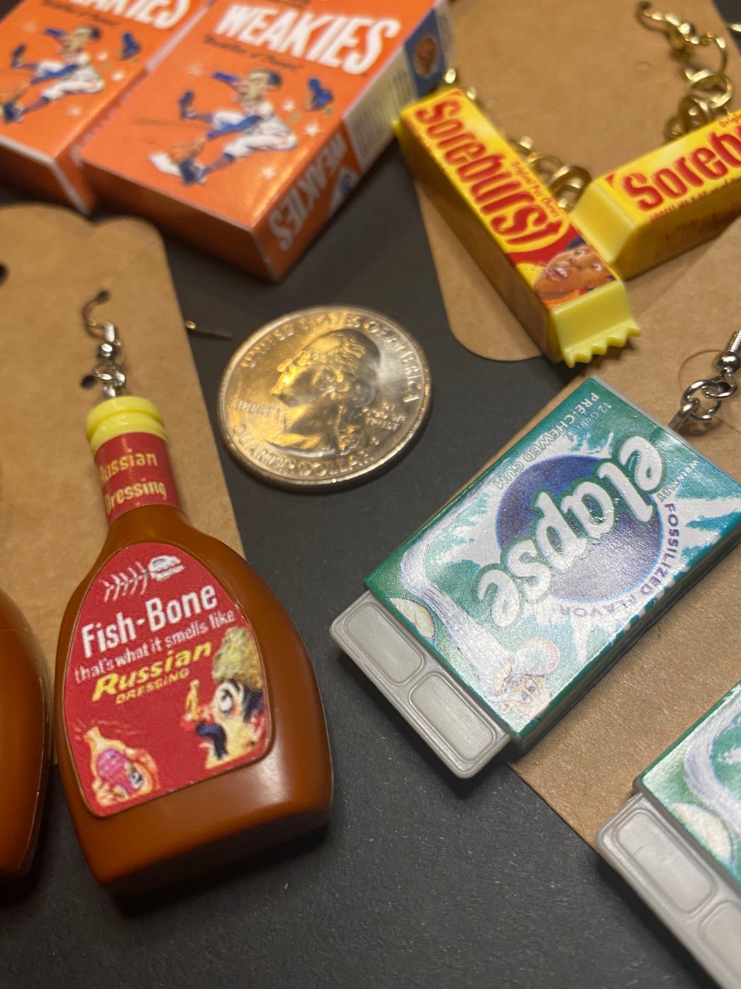 Wacky Packages Dangle Earrings Etsy