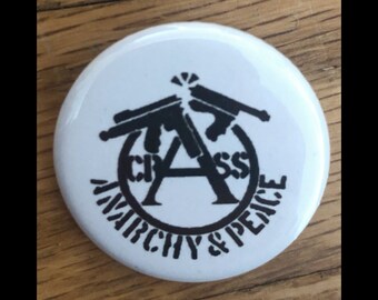 Handmade 1.25 Crust Anarcho Punk Furry Pins Pinback Pin Buttons Anarchy Symbol Noise Not Music
