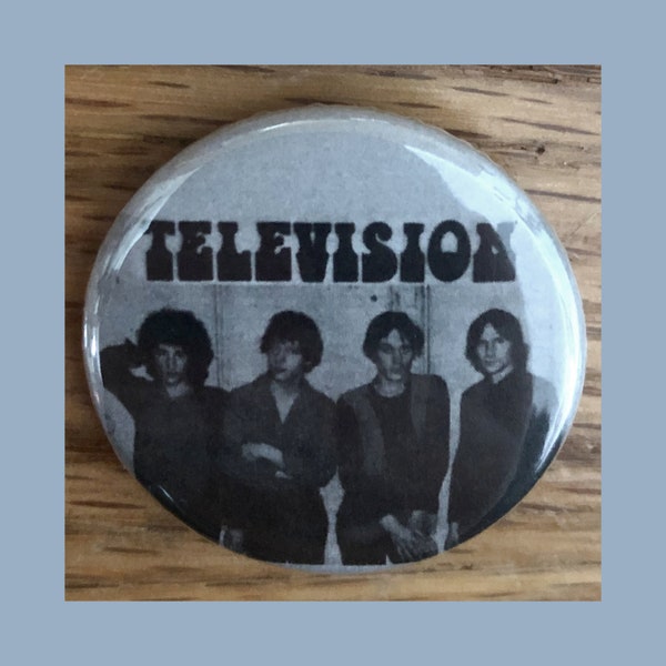 Television 1.25" pinback button, punk rock pin