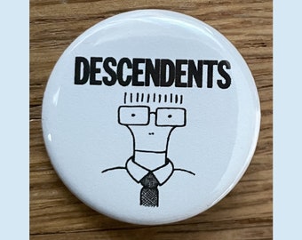 Descendents 1.25" pinback button, hardcore, pop punk, punk rock pin