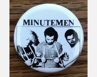 Minutemen 1.25" pinback button, punk rock pin