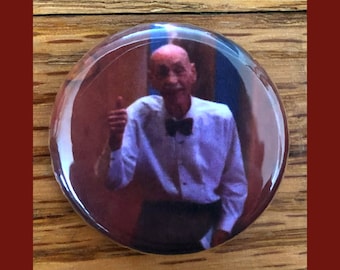 Waiter from Twin Peaks 1.25" pinback button, thumbs up, Great Northern Hotel, Agent Dale Cooper, Twin Peaks pin